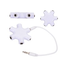 5 Li Kulaklık Çoklayıcı Splitter 5 Port 3.5Mm Çoklayıcı Kablo