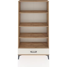 Arges Dolap 4 Raflı Tek Çekmeceli 88x30x163 Çam-aytaşı Çam