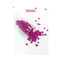 Dökme Cam Kum Boncuk Büyük Boy 6/0 4 Mm - 20 Gram - Eflatun - Bnc102