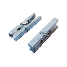 Mandal Ahşap Minik (100 Adet) Mavi N11.13775