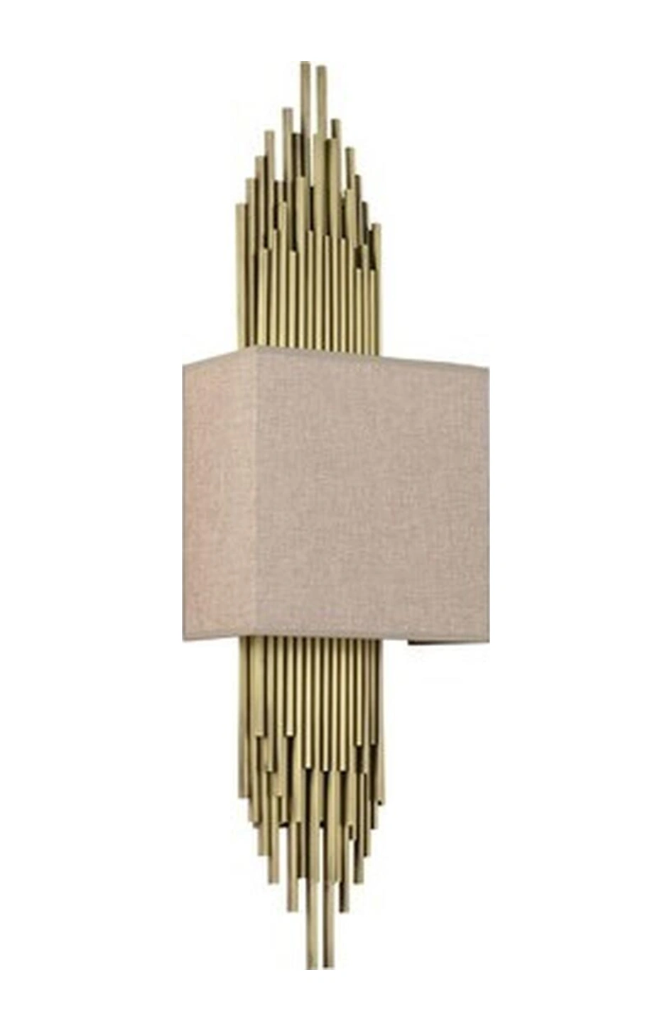 Lampaluce Straordinario Modern Tasarım Metal Ve Kumaş Aplik 85cm Sarı Renkli