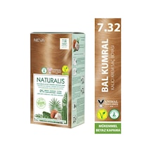 Nevacolor Naturalis Vegan Amonyaksız Bal Kumral 7.32 Kalıcı Krem Saç Boyası Seti