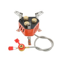 Zyzy-13800w 3 Çekirdekli Katlanabilir Kamp Sobası, Açık,y25938 Turuncu