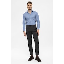 Antioch Erkek Aksesuar Detaylı Slim Fit Pantolon Füme