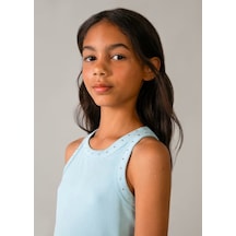 Mayoral Kız Çocuk T-shirt 6013 Mavi