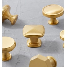Shopsorkimya Milan Mat Gold - Altın Düğme Kulp
