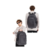 Dada 05 Gri Laptop Sırt Çantası 14-15,6 İnç Usb Aparat Ortopedik Sırt Darbe Emici Koruma