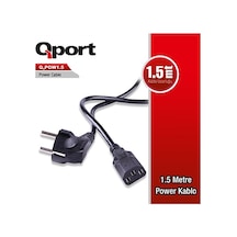 Qport Q-Pow1.5 Pc Power Kablosu 1.5M