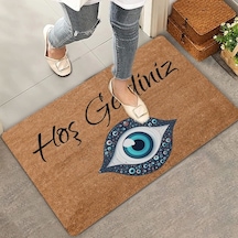 Valerine Life Aman Göze Gelmeyelim Nazar Boncuğu Hoş Geldiniz Kapı Önü Paspası 45x70cm