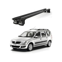 Trio-ı Dacia Logan 2007-2012 Uyumlu Siyah Kilitli Ara Atkı 120cm Port Bagaj Tavan Barı