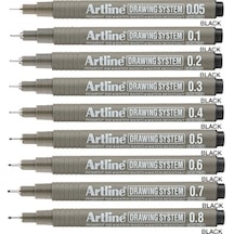 Artline Drawing System Teknik Çizim Kalemi 9'Lu Tam Set