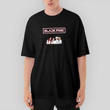 Blackpink Face Oversize Siyah Tişört Siyah