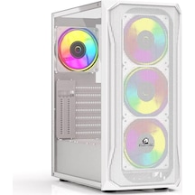 Gamebooster Gb-t005mw Usb3.0 Rgb Fan Mesh Panel Beyaz Kasa Psu Yok