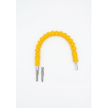 30 Cm Esnek Matkap Ucu Uzatma Şaftı + 2 Adet Pz1x50 Bits Uç Hediyeli - 1/4 İnç Bükülebilir Tornavida Akrobat Adaptörü, Dar Alanlar İçin Matkap Uzatması