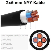 2X6 Mm Nyy Kablo Bakır