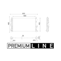 Mahle Cr928000p Su Radyatörü Opel Insıgnıa A 09 17 Otomatik 1.6 Cdtı - 2.0 Cdtı B16dth-dtj-b20dth 95530545-39086761-13437347-1300374