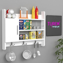 Terek Dolap Mdf Siyah