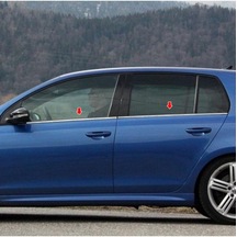Volkswagen Golf 6 Uyumlu 2009-2013 Krom Cam Çıtası 4 Parça Paslanmaz Çelik