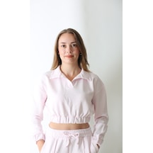 Nature The Brand Kadın Pembe Oversize Sweatshirt - %100 Pamuk Günlük Giyim Pembe