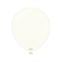 Retro Beyaz Pastel Balon 10 Lü 5 İnç BEYAZ