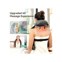 Snailax Rahatlatıcı Isıya Sahip Kablosuz Boyun Ve Omuz Masajı, Yükseltilmiş 6d Derin Doku Yoğurma, Boyun İçin Shiatsu Sırt Masajı Yastığı, Sonbahar, Erkekler İçin Hediyeler, Kadınlar