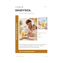 L'carlıe Babysol Bebek Güneş Kremi Çinko Oksitli 150 Ml