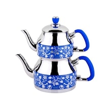 Özkent Symbol Mavi Mini Desenli Çaydanlık