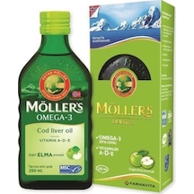 Möller'S Elma Aromalı Omega 3 Balık Yağı Sıvı Formu 250 Ml