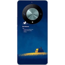 Honor X9b Uyumlu İnternet Yok Baskılı Silikon Kılıf Renkli