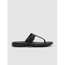 Fitflop Gracıe Ft9 Siyah Tokalı Kadın Parmak Arası Terlik Siyah