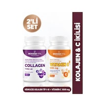 Hotay Nutrition Wooggs Vital Hidrolize Kollajen Tip 1-3 Hyaluronik Asit Biotin 60 Tablet + Vitamin C 1000 Mg 120 Tabl