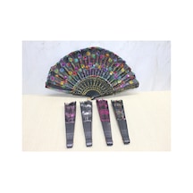 10 Adet Plastik Yelpaze 23x43 Cm Model Alk3630, El Yelpazesi Fan Hand Fan