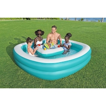 Bestway 54446 Sippin Summer Orta Sehpalı Aile-çocuk Havuzu 2.18m X 2.18m X 48cm Mavi