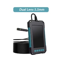 Ekranlı Çift Kameralı 10 Mt Hafıza Kart Destekli Sert Kablo Yılan Endoskop Kamera 5.5 Mm 4.3 Inc Najmaddin