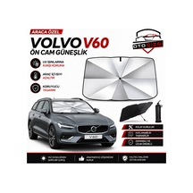 Volvo V60 Şemsiye Tip Ön Cam Güneşliği Katlanabilir Uv Korumalı Araç Cam Güneşlik
