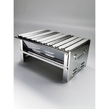 Mizan Krom Katlanabilir Kömürlü Mangal