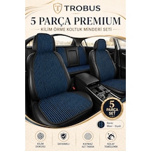Byd Seal U Dm-i 2024+ Üniversal Premium Örme 5 Parça Minder Terletmez Kaymaz Taban Siyah Mavi