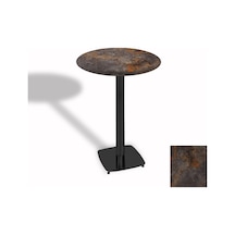 Bistro Masa Tokyo Esb - Werzalit, Wermodin Ve Allzalit Tabla 60 Cm Çap - Metalic Oxid 3 Çok Renkli
