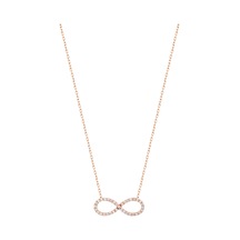 Full Taşlı Sonsuzluk Gümüş Kolyesi Rose Gold Full Taşlı Sonsuzluk Gümüş Kolyesi Rose Gold
