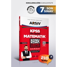 Kpss Ön Lisans Matematik Konu Konu Çıkmış Sorular Son 7 Sınav Tamamı Çözümlü