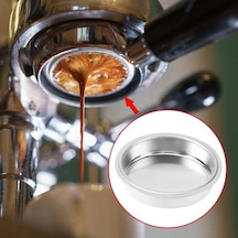 Metabagua 51mm Filtre Sepeti 1/2/4 Fincan Espresso Dipsiz Portafilter, 51mm Kahve Makinesi İle Uyumlu 2fxekg Gümüş