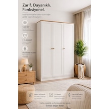 Smart 3 Kapılı Dolap Beyaz
