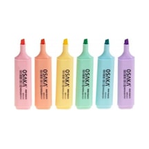 Pastel Renk Fosforlu Kalem 6'li Set - 02356489632145 Genel