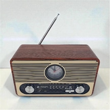 Everton Rt-566 Bluetooth-usb-sd-fm Şarjlı Saatli Nostaljik Radyo Kdo