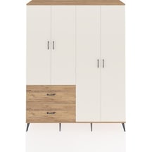 Hyperion Gardrop 4 Raflı 2 Çekmeceli 2 Askılı 176x44x221 Çam-aytaşı/çam Aytaşı/çam