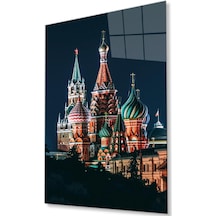 Moskova Cam Tablo 4mm Dayanıklı Temperli Cam, Moscow Glass Wall Decor