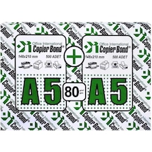 Copier Bond A5 Fotokopi Kağıdı 80 Gram 1000 Li 1 Koli 5 Top A5 Fotokopi Kağıdı