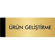 Metal Yönlendirme Levhası, Departman Kapı Isimliği Ürün Geliştirme 5x20 Cm Altın Renk