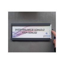 Değiştirilebilir Kendinden Yapışkanlı Sürgülü Kapı İsimliği Çok Renkli