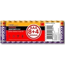 Kodak Heavy Duty Zinc AAA İnce Kalem Pil 12'li